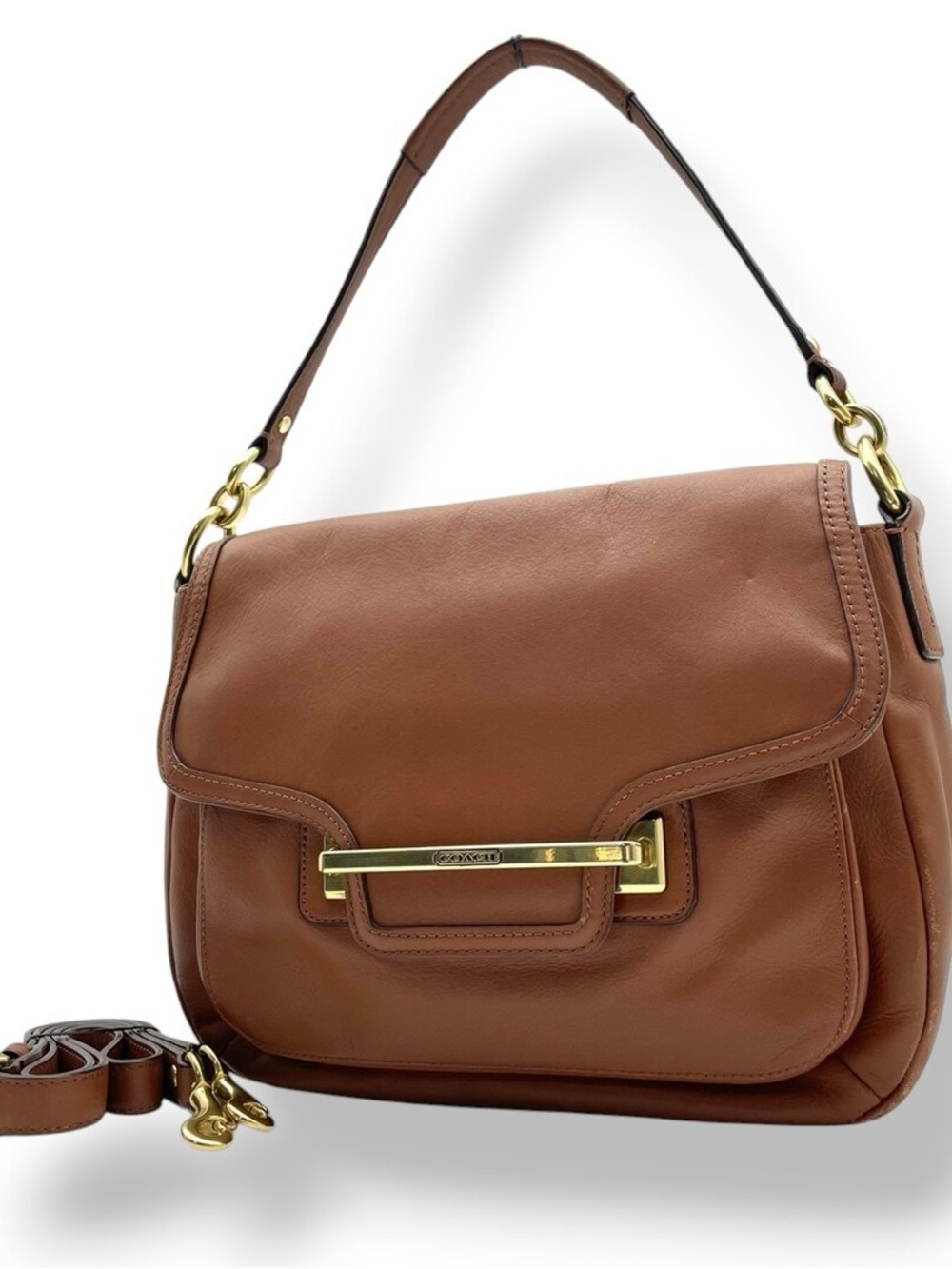 Coach F27481 Taylor Smooth
Flap Shoulder Bag